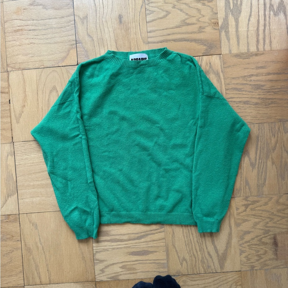 Apparis Green Crew Neck Sweater